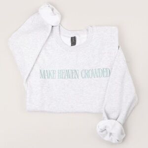Gray Sweatshirt with Mint Text